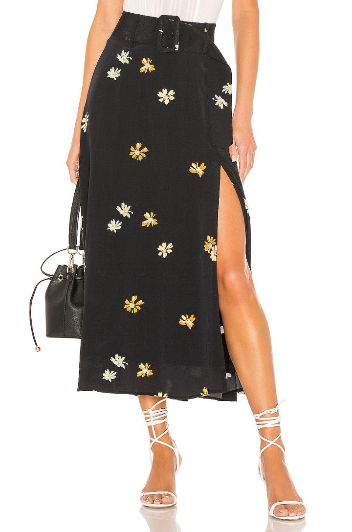 Devin Belted Skirt