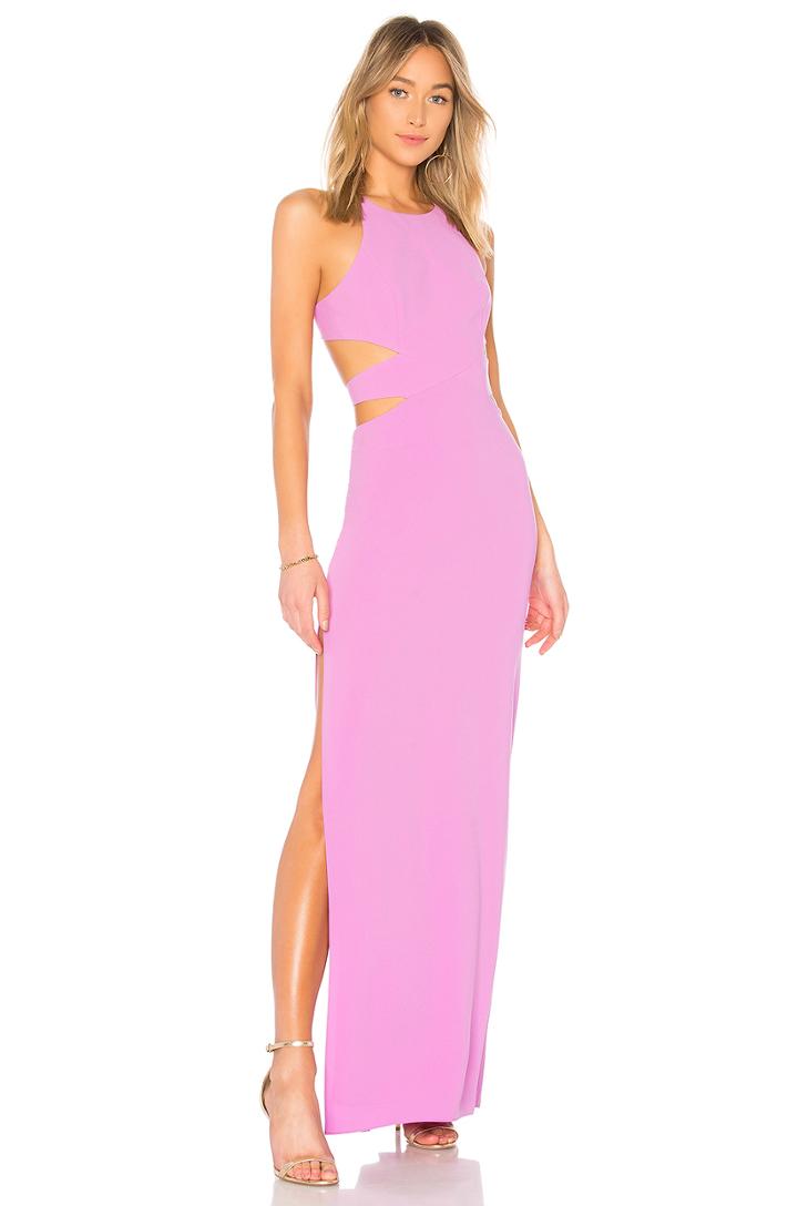 High Neck Tie Back Gown