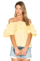 Double Ruffle Off Shoulder Top