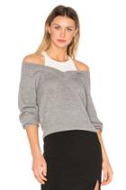 Merino V Neck Sweater With Inner Tank