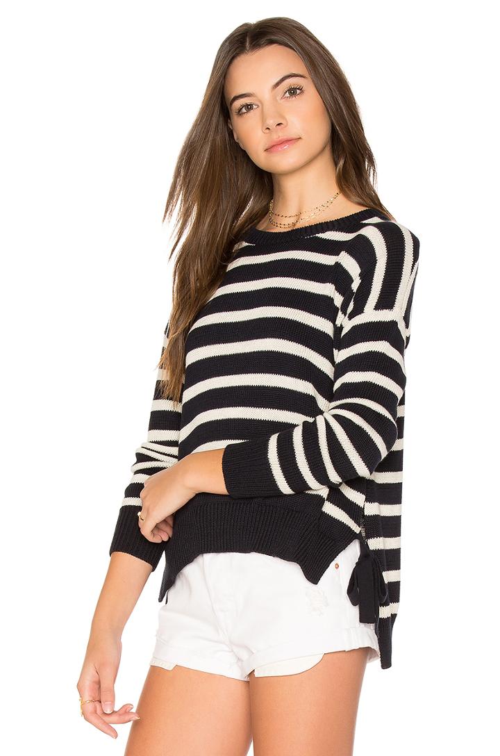 Striped Hi Lo Sweater