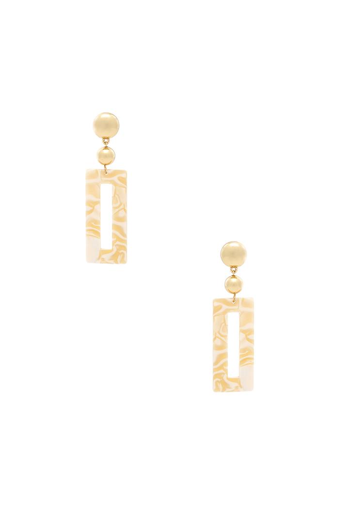 Rectangular Drop Earrings