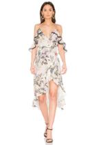 Iris Floral Wrap Dress