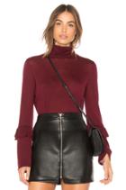 Cashmere Ruffle Sleeve Sweater
