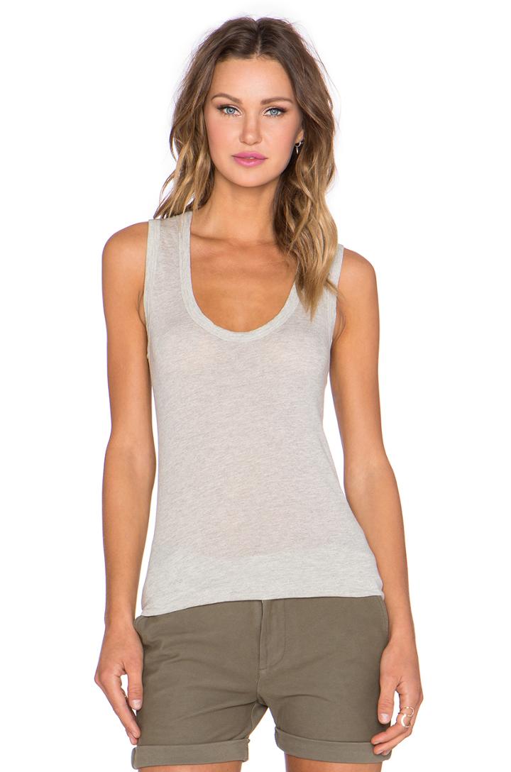 Narrow Scoop Neck Tank