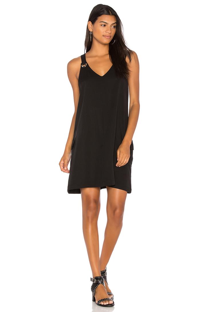 Black Grommet Tank Dress