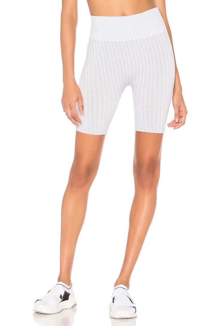 Glacier Snow Houndstooth Biker Short