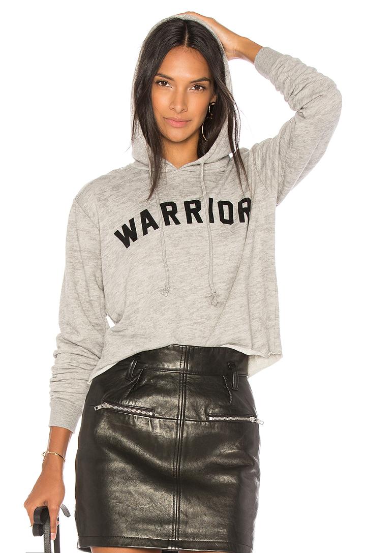 Warrior Arch Crop Hoodie