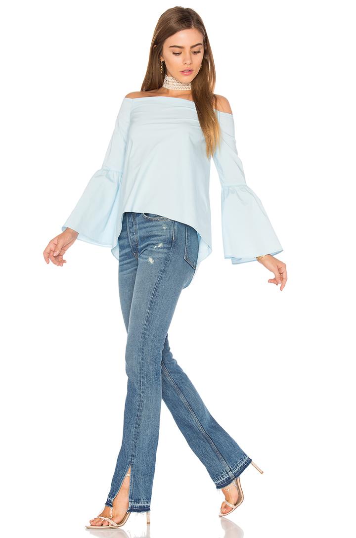 Bell Sleeve Off Shoulder Top