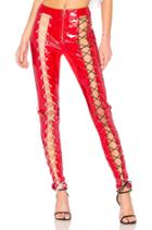 Patent Lace Up Pant