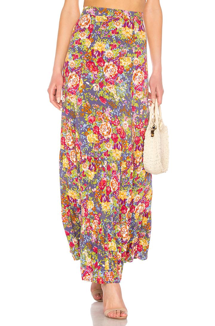 Magnolia Violet Maxi Skirt