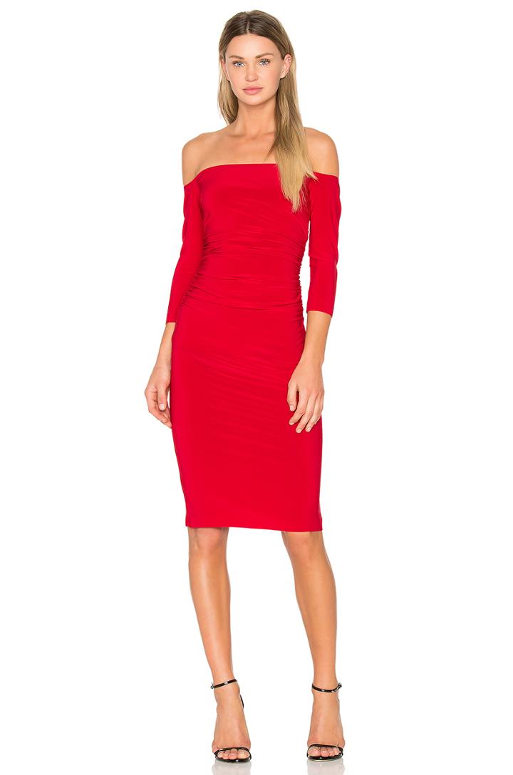 Off Shoulder Shirred Dress