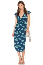 Ruffler Wrap Front Dress
