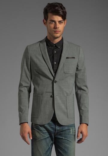 Diesel Jamility Blazer In Gray