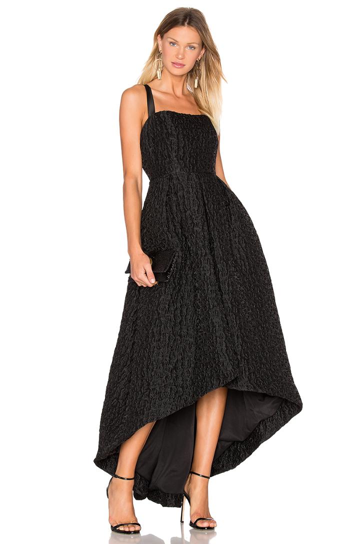 Jacquard High Low Gown