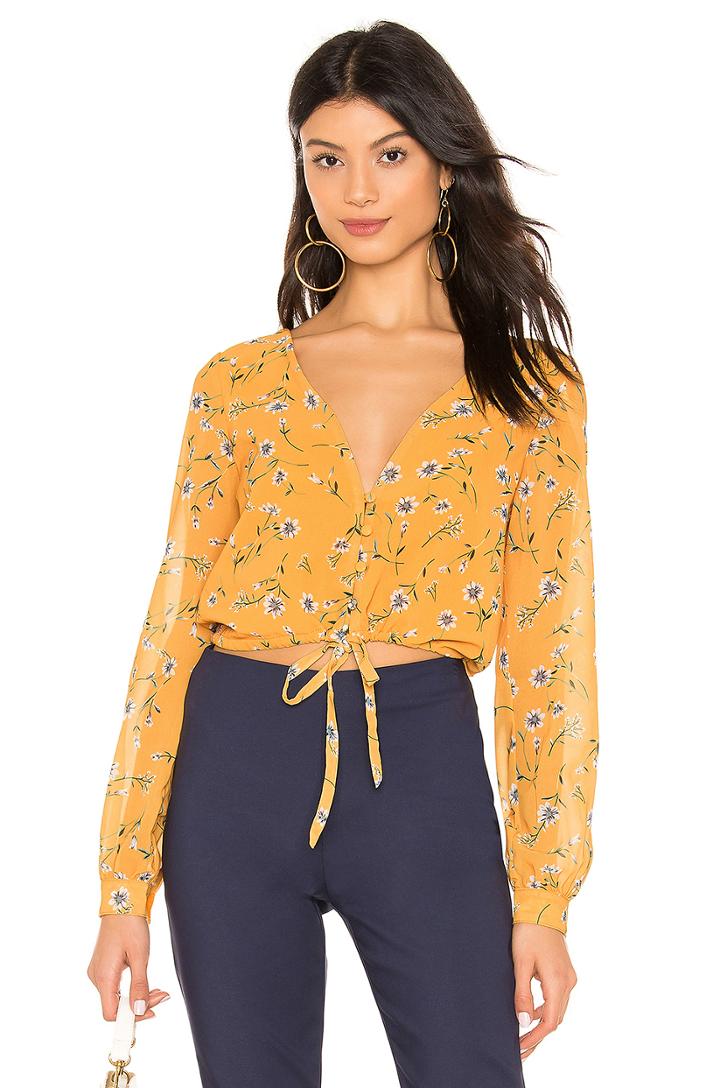 Selena Tie Front Top