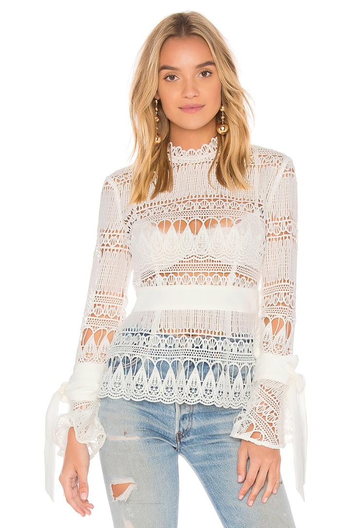 Walk On By Lace Top