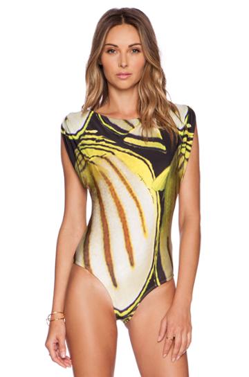 Yellow Shoal One Piece Swimsuit