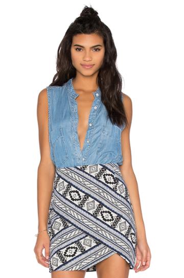 Sleeveless Denim Shirt