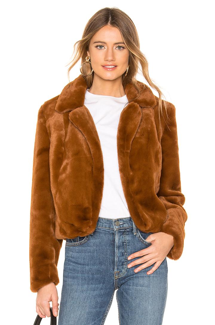 Faux Fur Cropped Jacket