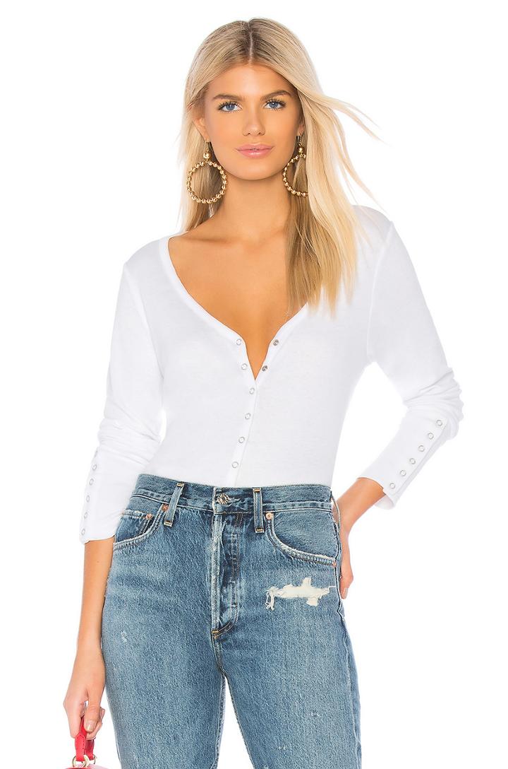 Vintage Rib Snap Front Tee