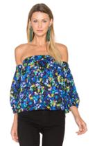 Jewel Satin Off Shoulder Blouse