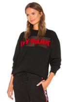Sheer Flocked Logo Sweatshirt