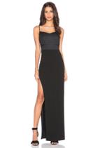 Side Slit Corset Gown