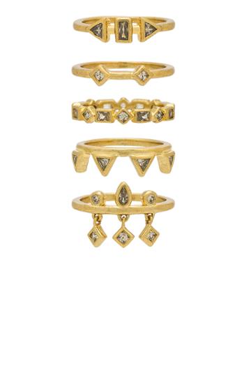 The Medley Stone Ring Set