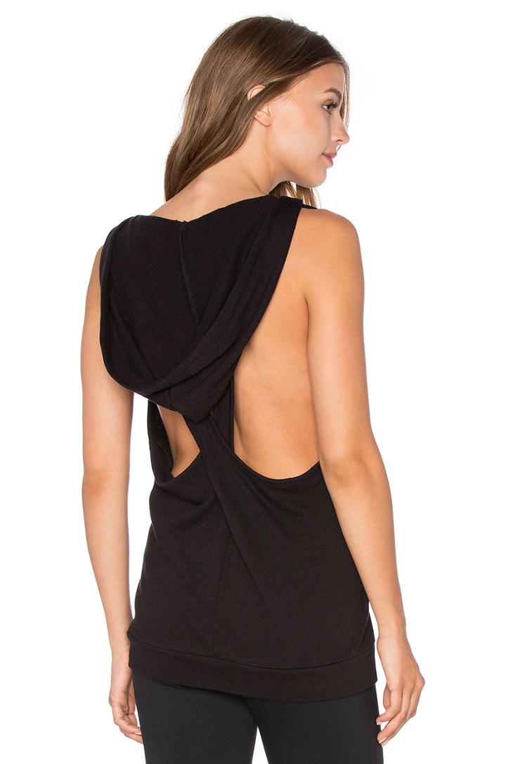 Sport Sleeveless Crossback Hoodie