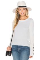 Button Crew Neck Sweater