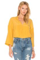 Denim Easy Peasant Top