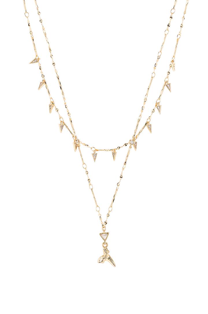 Layered Shark Tooth Necklace