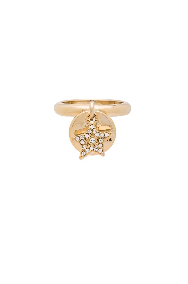 Mj Coin Charm Ring