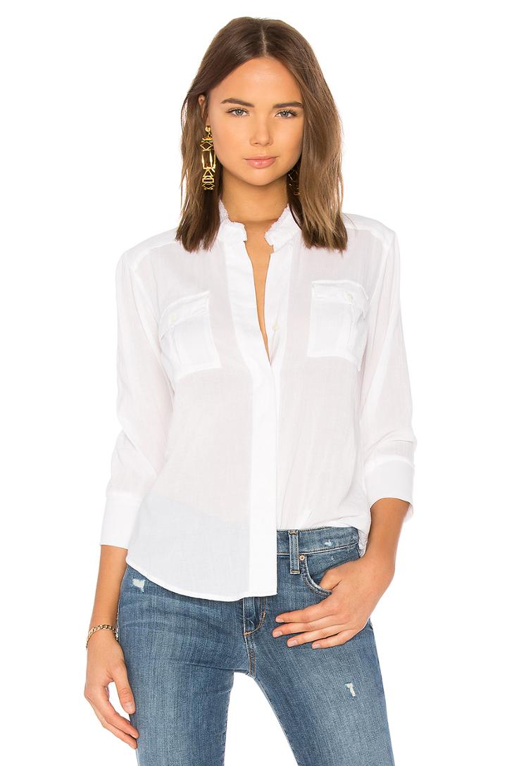 Collarless Safari Shirt