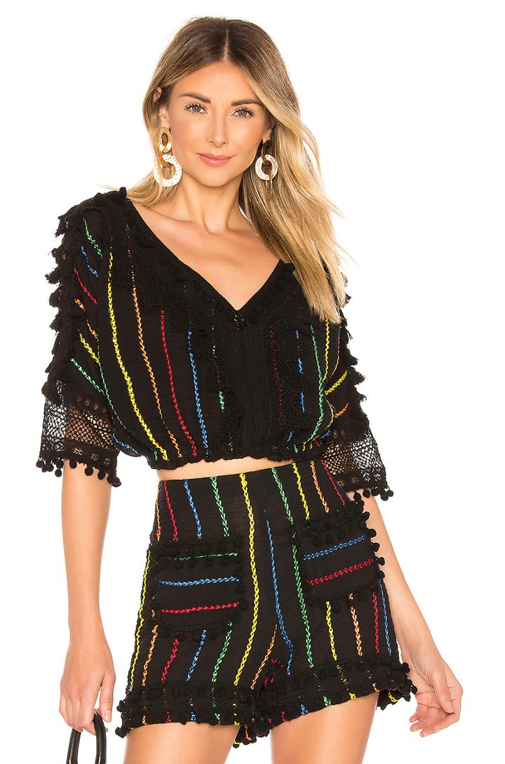Soleil Sleeved Crop Top