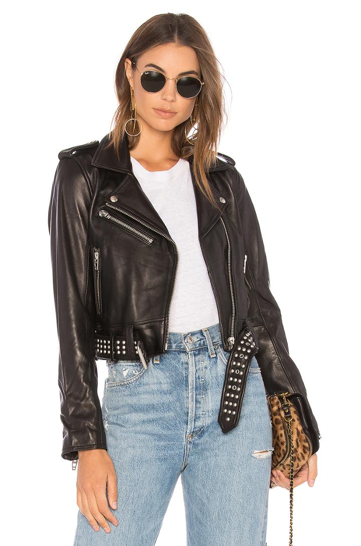 Black Smoke Leather Jacket