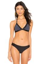 Mix Up Smocked Tri Bikini Top