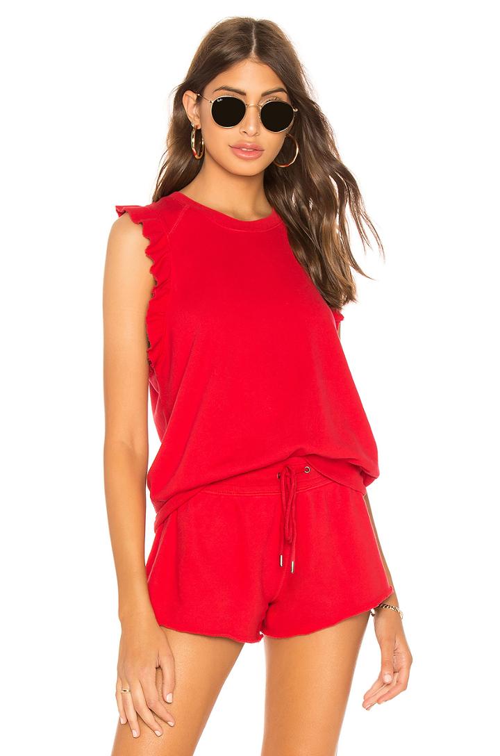 Ruffle Sleeveless Pullover