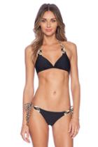 Champagne Sparkle Bikini Top
