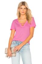 Light Weight Jersey Strappy V Neck Tee