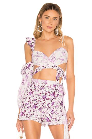 X Revolve Cut Out Crop Top