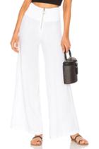 French Linen Pintuck Wide Leg Pant