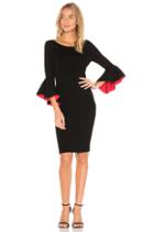 Contrast Midi Dress
