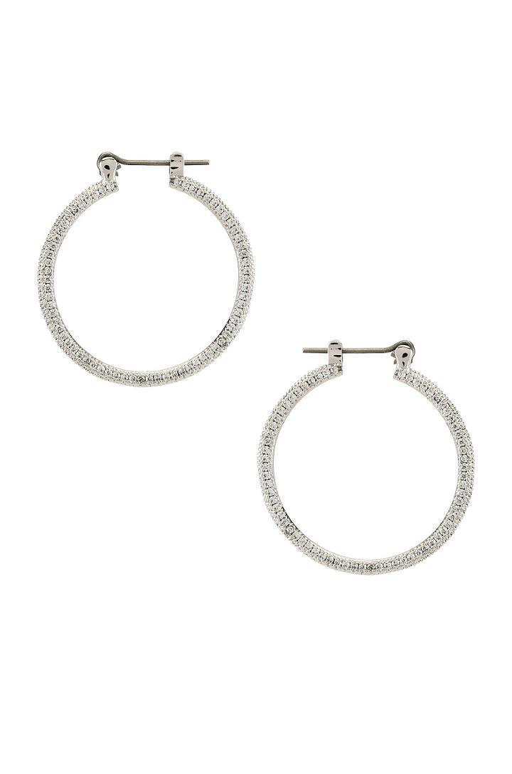 The Mini Triple Pave Hoop Earrings