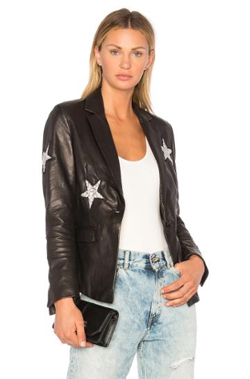 Star Leather Blazer