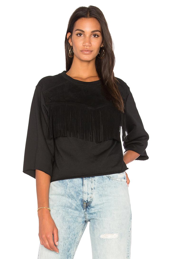 The Suede Fray Sweater