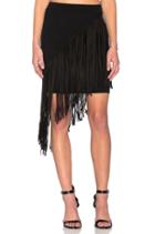 Asymmetrical Fringe Skirt