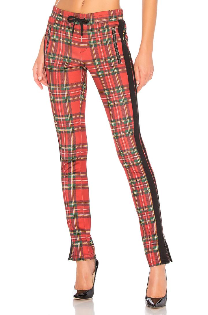 X Revolve Tartan Cigarette Track Pant