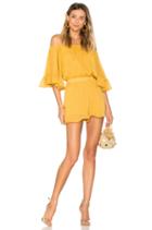 Ruffled Sleeve Romper
